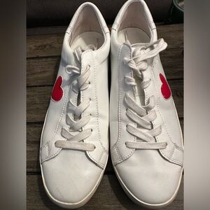 Banana Republic Heart Sneakers Size 9.5